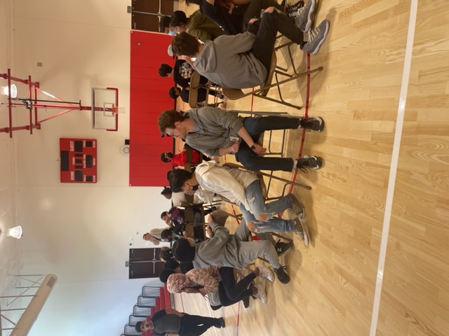   Students in the gym